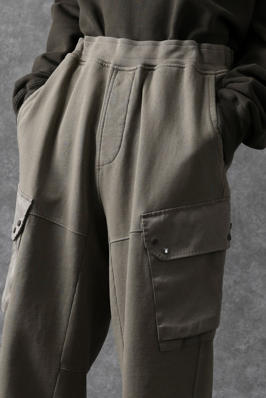Load image into Gallery viewer, Ten c MULTI POCKET SNAP SWEAT PANTS / GARMENT DYED (ASH GRAY)