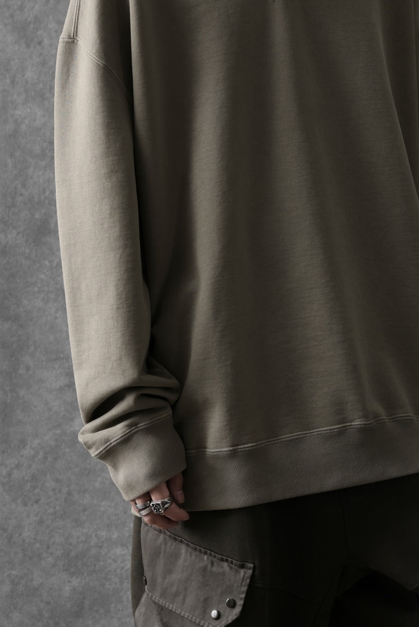 画像をギャラリービューアに読み込む, Ten c COTTON JERSEY SWEAT SHIRT / GARMENT DYED (ASH GRAY)