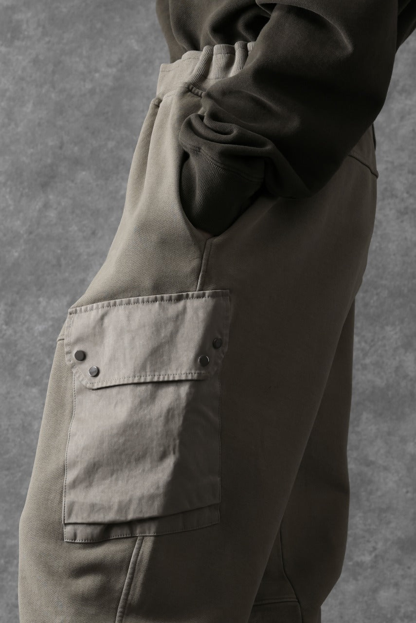 Load image into Gallery viewer, Ten c MULTI POCKET SNAP SWEAT PANTS / GARMENT DYED (ASH GRAY)