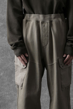 画像をギャラリービューアに読み込む, Ten c MULTI POCKET SNAP SWEAT PANTS / GARMENT DYED (ASH GRAY)