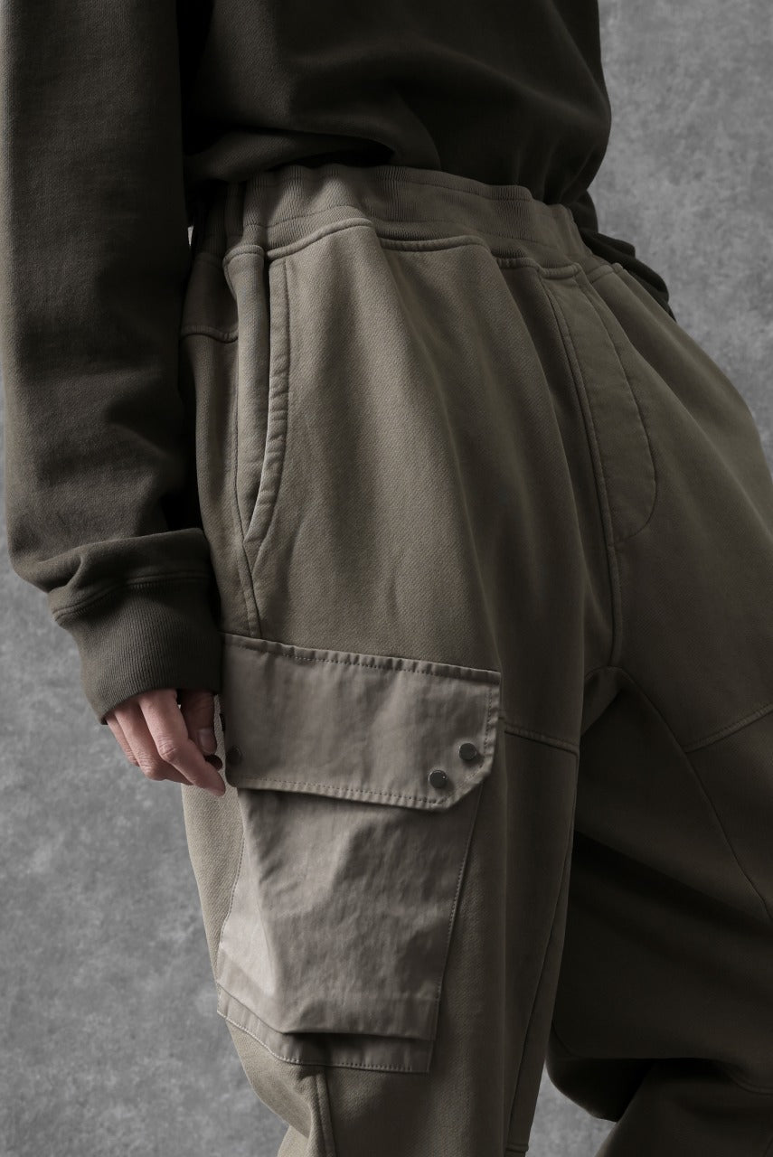 Load image into Gallery viewer, Ten c MULTI POCKET SNAP SWEAT PANTS / GARMENT DYED (ASH GRAY)