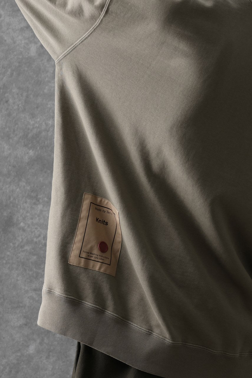 画像をギャラリービューアに読み込む, Ten c COTTON JERSEY SWEAT SHIRT / GARMENT DYED (ASH GRAY)