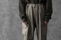 Load image into Gallery viewer, Ten c MULTI POCKET SNAP SWEAT PANTS / GARMENT DYED (ASH GRAY)