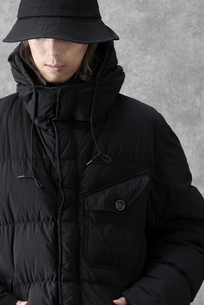 画像をギャラリービューアに読み込む, Ten c SURVIVAL DOWN JACKET / GARMENT DYED (BLACK)