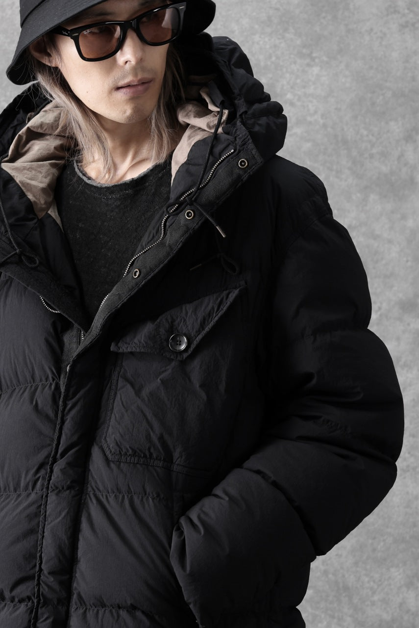 画像をギャラリービューアに読み込む, Ten c SURVIVAL DOWN JACKET / GARMENT DYED (BLACK)