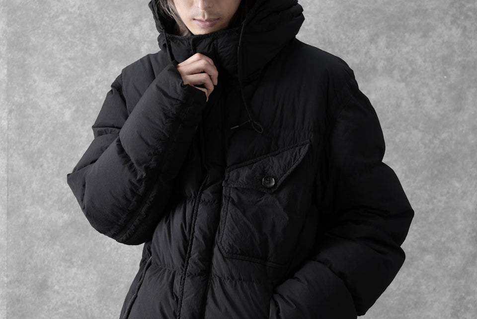 画像をギャラリービューアに読み込む, Ten c SURVIVAL DOWN JACKET / GARMENT DYED (BLACK)