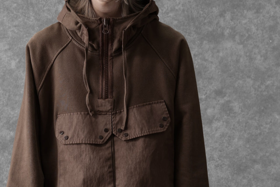 画像をギャラリービューアに読み込む, Ten c MULTI POCKET ZIP HOODIE / GARMENT DYED (BROWN)