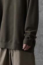 画像をギャラリービューアに読み込む, Ten c COTTON JERSEY SWEAT SHIRT / GARMENT DYED (DARK OLIVE)