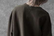 画像をギャラリービューアに読み込む, Ten c COTTON JERSEY SWEAT SHIRT / GARMENT DYED (DARK OLIVE)