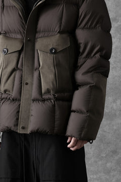 画像をギャラリービューアに読み込む, Ten c TEMPEST COMBO DOWN JACKET (DARK OLIVE)