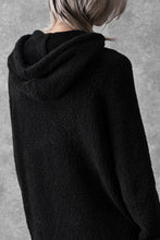 画像をギャラリービューアに読み込む, Ten c BOUCLE WOOL KNIT HOODIE (BLACK)