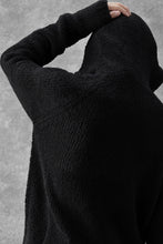 画像をギャラリービューアに読み込む, Ten c BOUCLE WOOL KNIT HOODIE (BLACK)