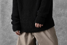 画像をギャラリービューアに読み込む, Ten c BOUCLE WOOL KNIT HOODIE (BLACK)