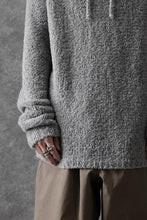 画像をギャラリービューアに読み込む, Ten c BOUCLE WOOL KNIT HOODIE (GRAY)