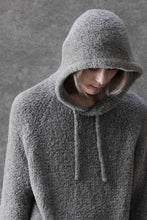 画像をギャラリービューアに読み込む, Ten c BOUCLE WOOL KNIT HOODIE (GRAY)