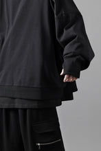 画像をギャラリービューアに読み込む, thom/krom EXTRA OVERSIZED FIT HOODIE / ELASTIC COTTON SWEAT (BLACK)