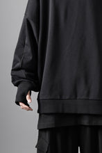 画像をギャラリービューアに読み込む, thom/krom EXTRA OVERSIZED FIT HOODIE / ELASTIC COTTON SWEAT (BLACK)