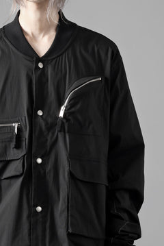 画像をギャラリービューアに読み込む, thom/krom WORK POCKET JACKET / ELASTIC COTTON & POLYAMIDE (BLACK)