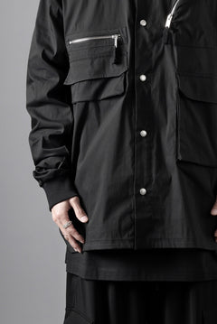 画像をギャラリービューアに読み込む, thom/krom WORK POCKET JACKET / ELASTIC COTTON & POLYAMIDE (BLACK)