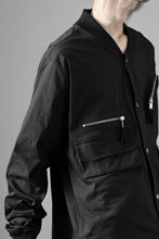 画像をギャラリービューアに読み込む, thom/krom WORK POCKET JACKET / ELASTIC COTTON & POLYAMIDE (BLACK)