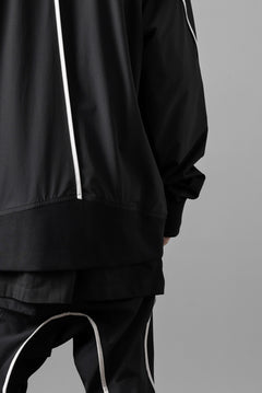 画像をギャラリービューアに読み込む, thom/krom MA-1 JACKET / ELASTIC NYLON + REFLECTION PIPING (BLACK)