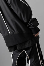 画像をギャラリービューアに読み込む, thom/krom MA-1 JACKET / ELASTIC NYLON + REFLECTION PIPING (BLACK)