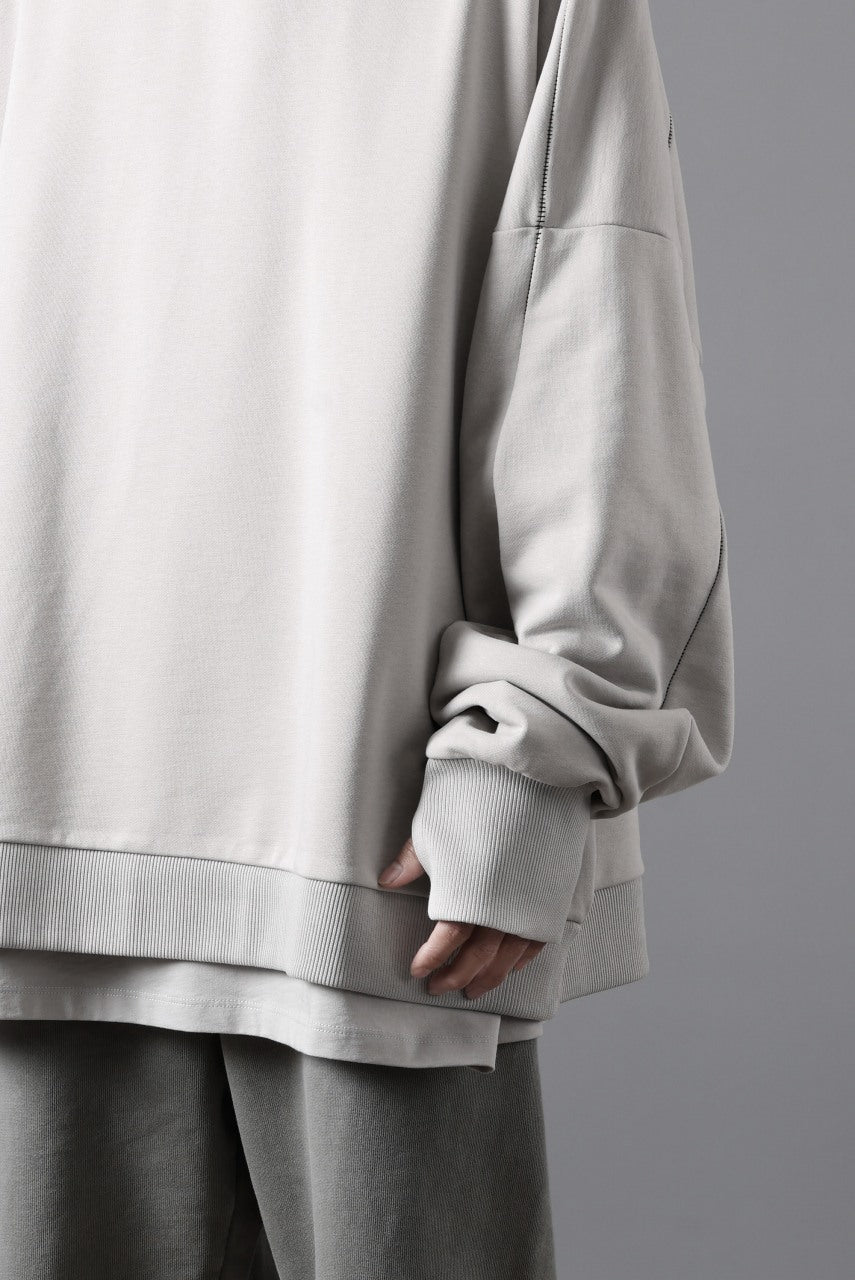 画像をギャラリービューアに読み込む, thom/krom EXTRA OVERSIZED FIT HOODIE / ELASTIC COTTON SWEAT (SILVER)