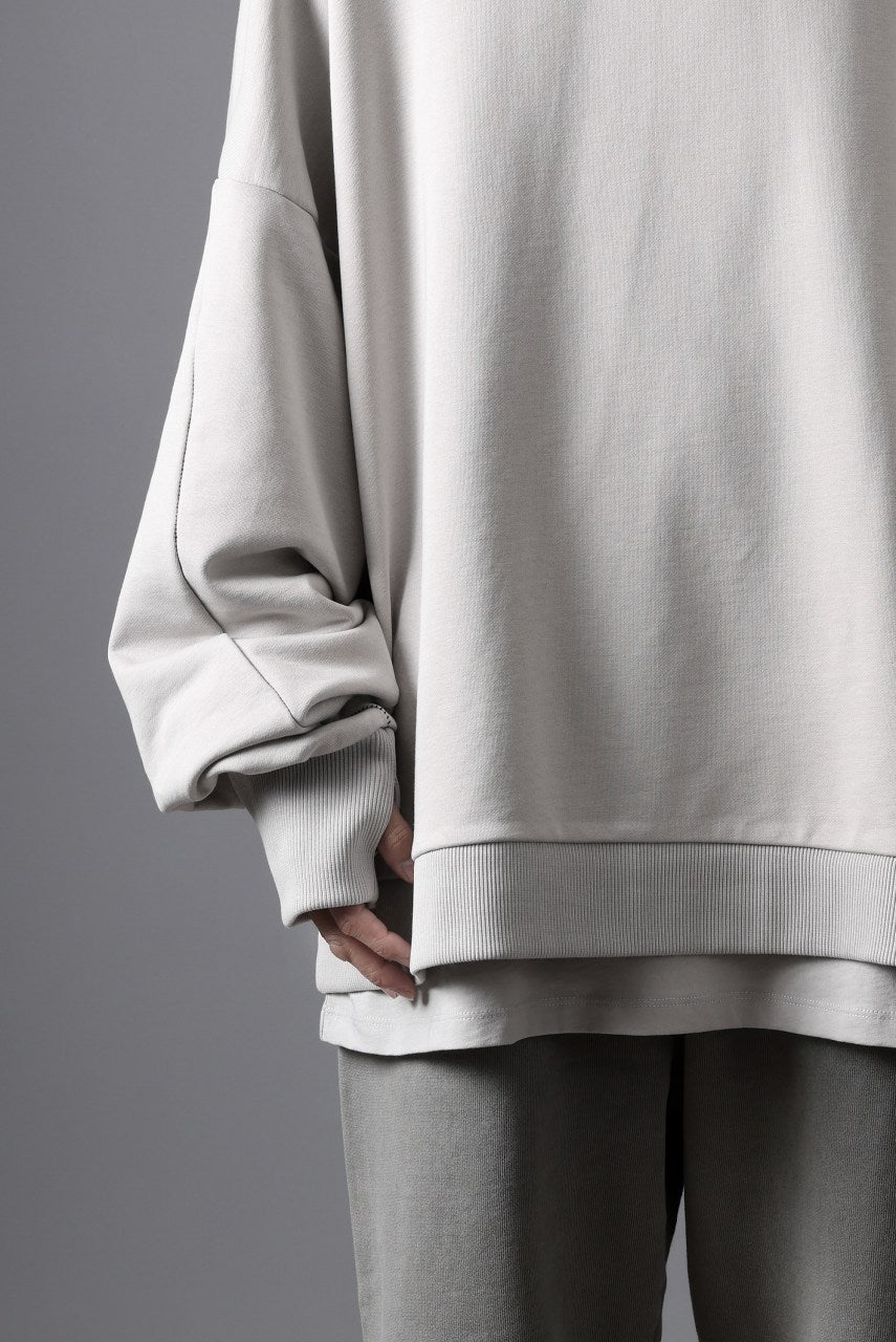 画像をギャラリービューアに読み込む, thom/krom EXTRA OVERSIZED FIT HOODIE / ELASTIC COTTON SWEAT (SILVER)