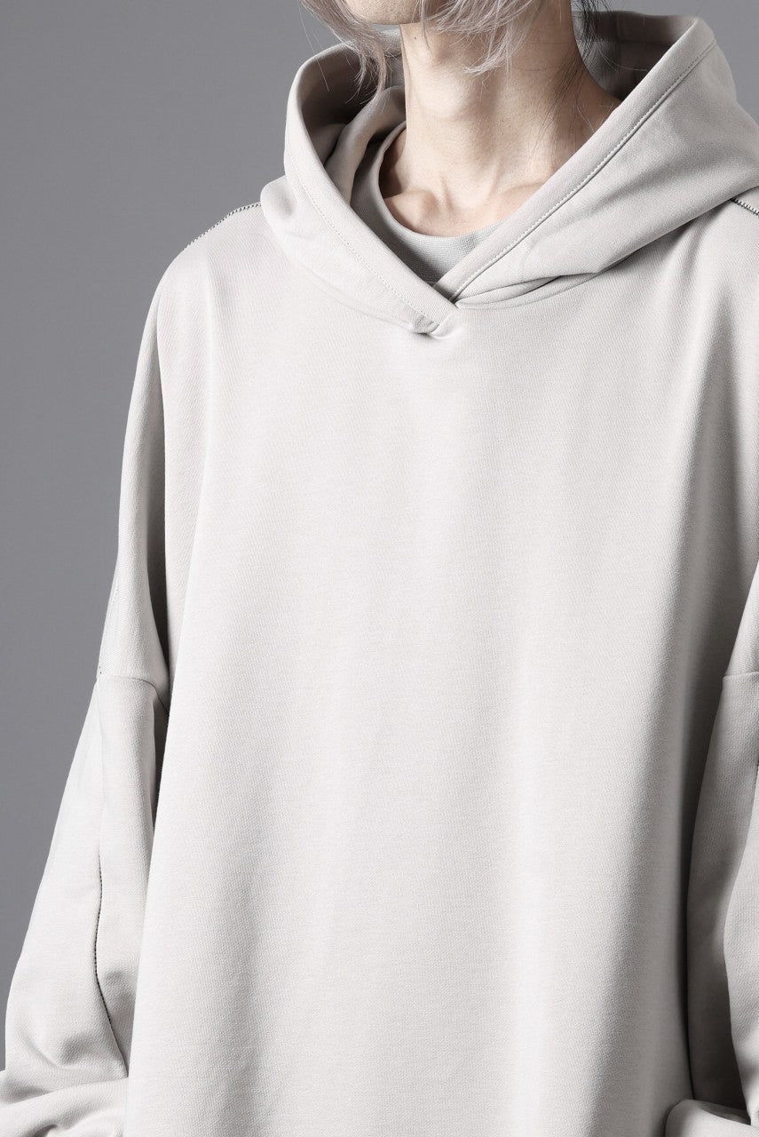 画像をギャラリービューアに読み込む, thom/krom EXTRA OVERSIZED FIT HOODIE / ELASTIC COTTON SWEAT (SILVER)