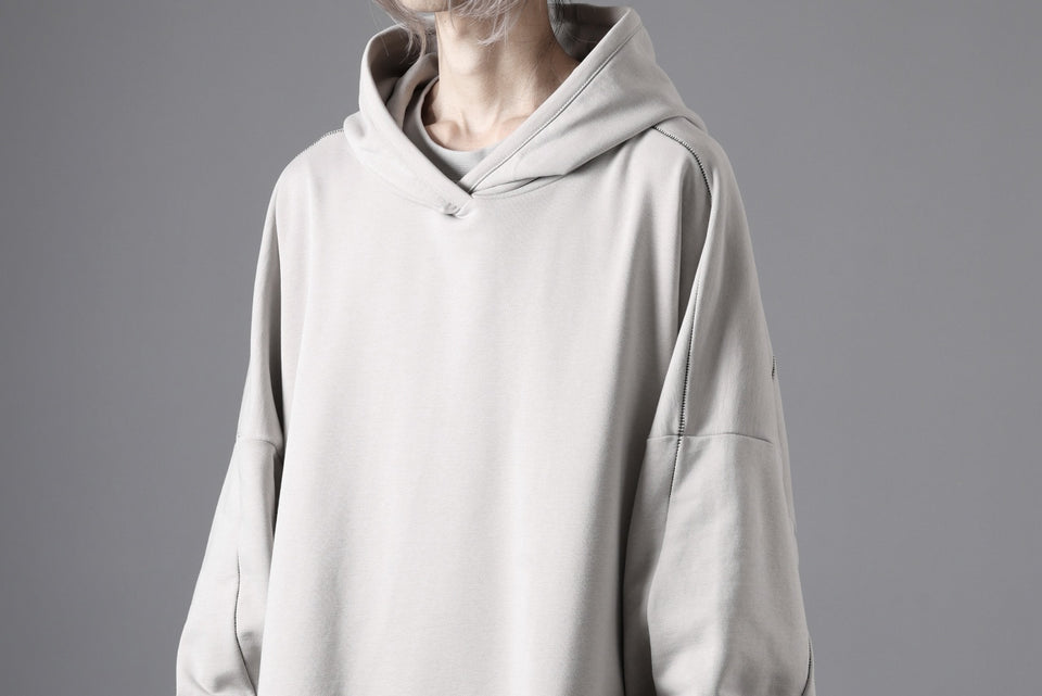 画像をギャラリービューアに読み込む, thom/krom EXTRA OVERSIZED FIT HOODIE / ELASTIC COTTON SWEAT (SILVER)