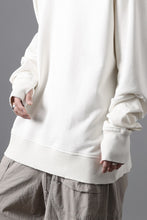 画像をギャラリービューアに読み込む, thom/krom CREW NECK TOPS / USED EFFECT COTTON SWEAT (CREAM)