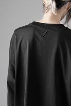 画像をギャラリービューアに読み込む, thom/krom OVERSIZED WIDE LONG SLEEVE TEE / COTTON JERSEY (BLACK)