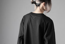 画像をギャラリービューアに読み込む, thom/krom OVERSIZED WIDE LONG SLEEVE TEE / COTTON JERSEY (BLACK)