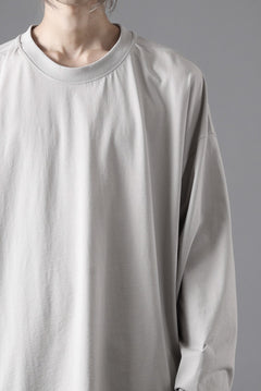 画像をギャラリービューアに読み込む, thom/krom OVERSIZED WIDE LONG SLEEVE TEE / COTTON JERSEY (SILVER)