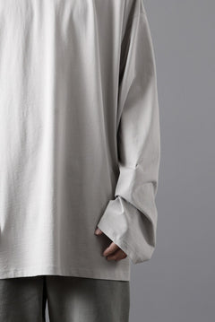 画像をギャラリービューアに読み込む, thom/krom OVERSIZED WIDE LONG SLEEVE TEE / COTTON JERSEY (SILVER)