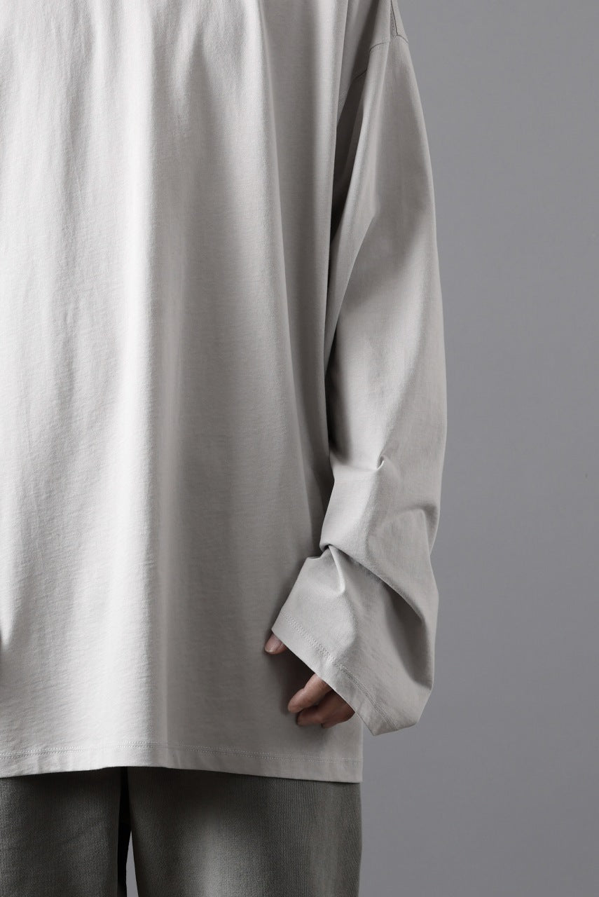 画像をギャラリービューアに読み込む, thom/krom OVERSIZED WIDE LONG SLEEVE TEE / COTTON JERSEY (SILVER)