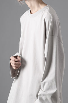 画像をギャラリービューアに読み込む, thom/krom OVERSIZED WIDE LONG SLEEVE TEE / COTTON JERSEY (SILVER)