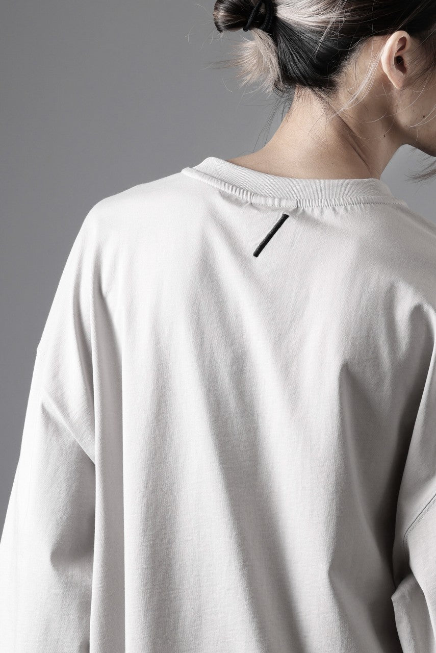 画像をギャラリービューアに読み込む, thom/krom OVERSIZED WIDE LONG SLEEVE TEE / COTTON JERSEY (SILVER)