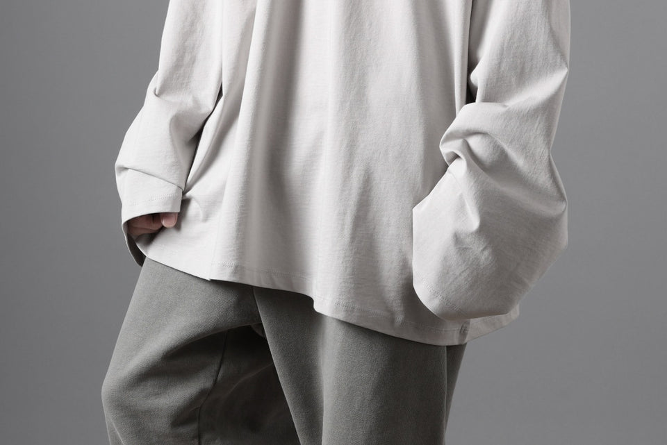 画像をギャラリービューアに読み込む, thom/krom OVERSIZED WIDE LONG SLEEVE TEE / COTTON JERSEY (SILVER)