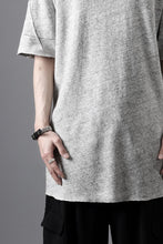 画像をギャラリービューアに読み込む, thom/krom SLIM FIT SHORT SLEEVE TEE / LINEN COTTON JERSEY (CREAM T10)