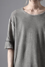 画像をギャラリービューアに読み込む, thom/krom SLIM FIT SHORT SLEEVE TEE / LINEN COTTON JERSEY (CREAM T10)