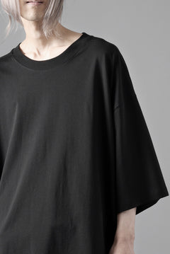 画像をギャラリービューアに読み込む, thom/krom RELAXED FIT SHORT SLEEVE TEE / COTTON JERSEY (BLACK)