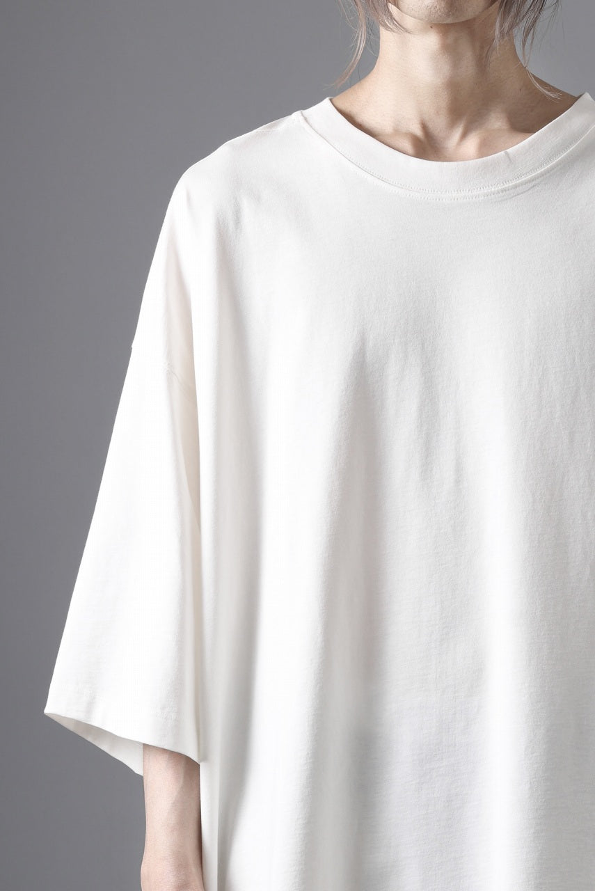 画像をギャラリービューアに読み込む, thom/krom RELAXED FIT SHORT SLEEVE TEE / COTTON JERSEY (CREAM)