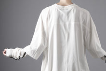 画像をギャラリービューアに読み込む, thom/krom OVERSIZED LAYER PIPING SLEEVE TEE / COTTON JERSEY (CREAM)