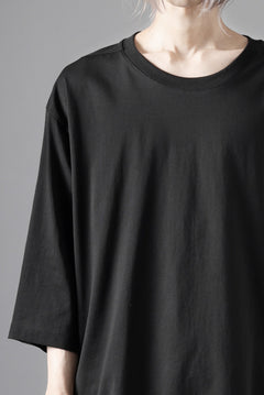 画像をギャラリービューアに読み込む, thom/krom ZIP POCKET SHORT SLEEVE TEE / COTTON JERSEY (BLACK)