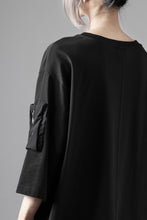 画像をギャラリービューアに読み込む, thom/krom ZIP POCKET SHORT SLEEVE TEE / COTTON JERSEY (BLACK)