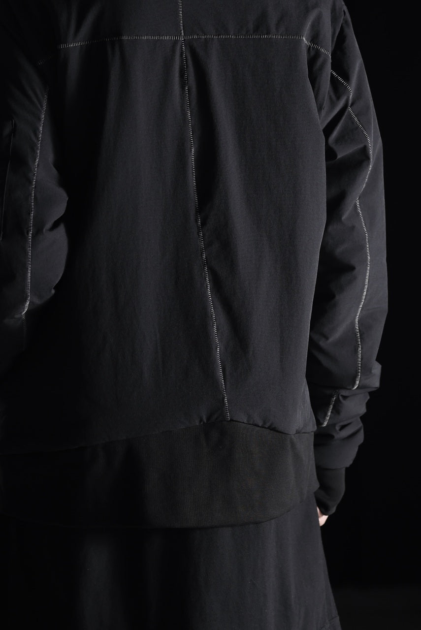 画像をギャラリービューアに読み込む, thom/krom MA-1 JACKET / ELASTIC NYLON + WARM PADDED (BLACK)