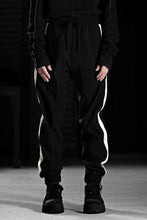 画像をギャラリービューアに読み込む, thom/krom SIDE LINE JOGGER PANTS / ELASTIC VISCOSE NYLON (BLACK)