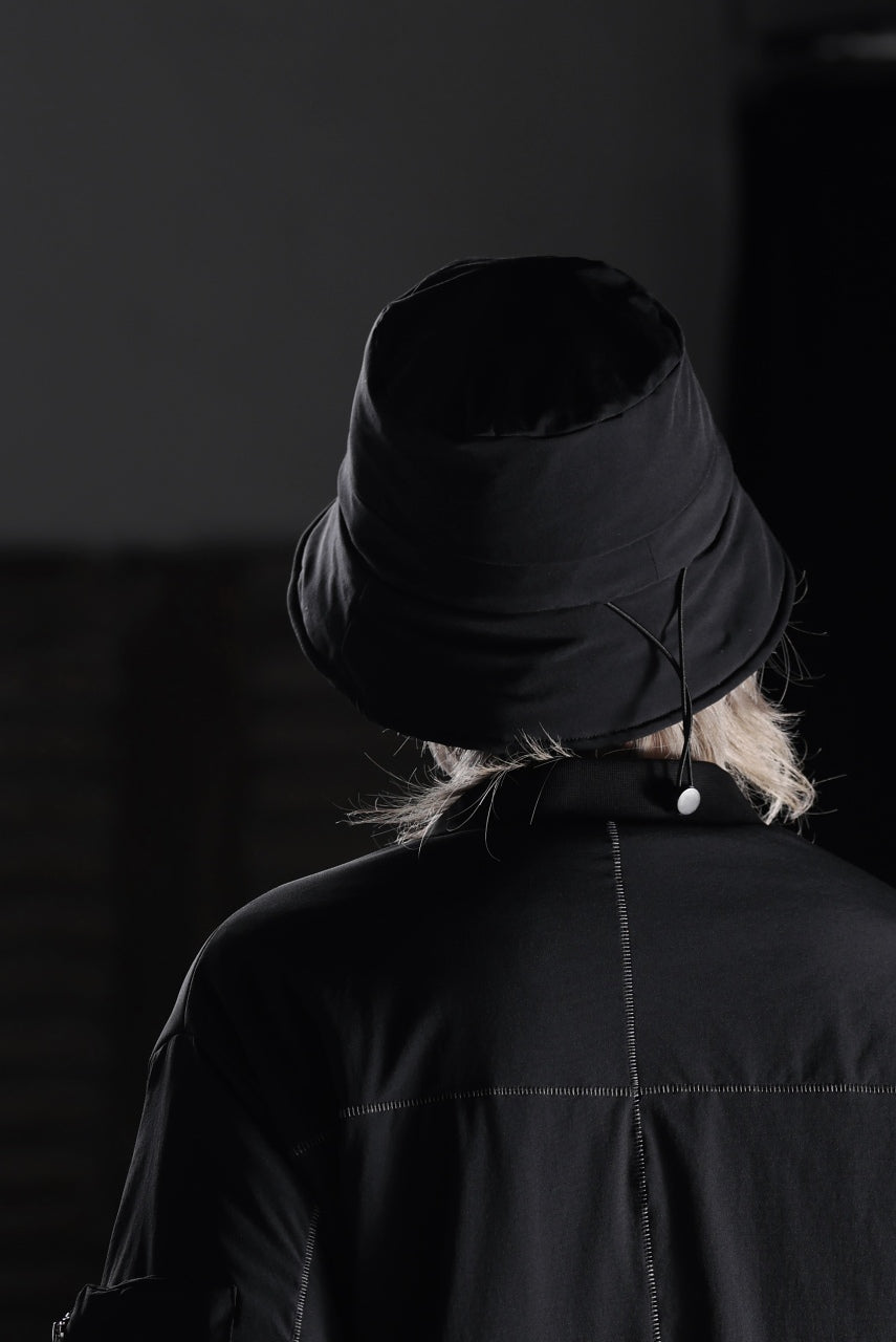 画像をギャラリービューアに読み込む, thom/krom BUCKET HAT / ELASTIC NYLON + WARM PADDED (BLACK)