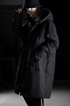 画像をギャラリービューアに読み込む, thom/krom HOODIE ZIP BOMBER COAT / WARM PADDED (BLACK)